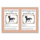 Lauda鉛角状のユニコーンのトレーディングカード テーブルナンバー (正面)