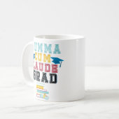 Laudeの卒業生の大学コーヒー・マグ付きの誇りを持ったな総合的研究論文 コーヒーマグカップ (正面左)