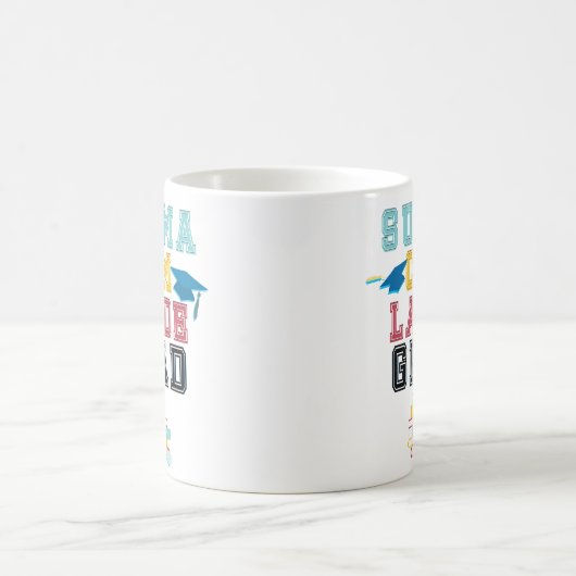 Laudeの卒業生の大学コーヒー・マグ付きの誇りを持ったな総合的研究論文 コーヒーマグカップ (中央)