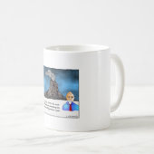 Laudeの漫画のマグ付きのマグマ コーヒーマグカップ (正面右)