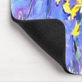 laudeのMonetの黄色アイリス マウスパッド (コーナー)