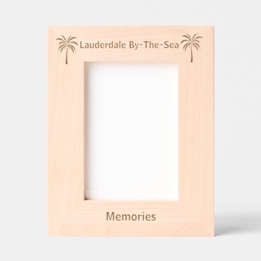 Lauderdale By-The-Sea Florida Laser Engraved frame レーザー彫刻フレーム (正面)