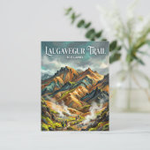 Laugavegur Trail Iceland ポストカード (スタンド正面)