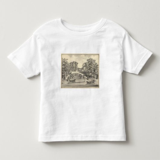 Laugenourの住宅、森林 トドラーTシャツ (正面)