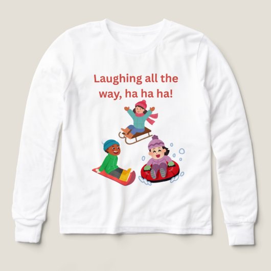 Laugh and play in the snow (デザイン正面)