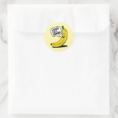 Laugh like a banana ラウンドシール (バッグ)