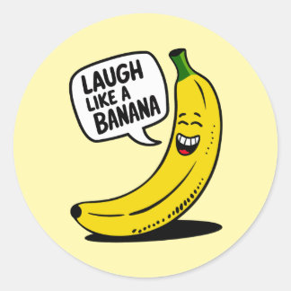 Laugh like a banana ラウンドシール
