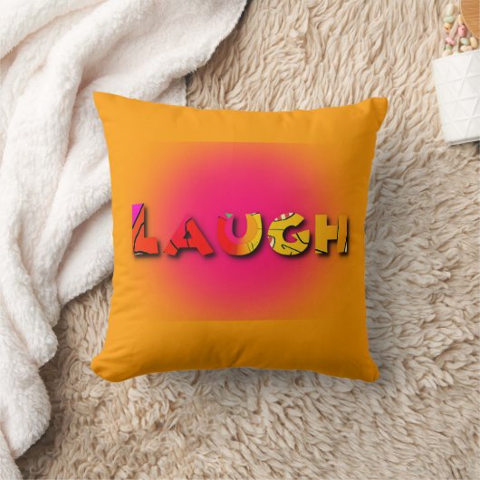 Laugh Logo Square クッション (ブランケット)