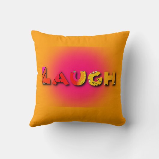 Laugh Logo Square クッション (裏面)