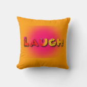 Laugh Logo Square クッション (正面)