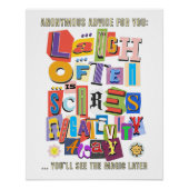 Laugh Often – Positive Typography Quote Design 1 ポスター (正面)