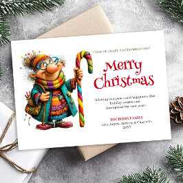 Laugh Out Loud Woman Printable Xmas Greeting シーズンカード