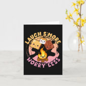 Laugh S'more Worry Less Weekend Clamping Children  カード (黄色い花)