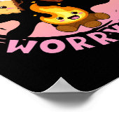 Laugh S'more Worry Less Weekend Clamping Children  ポスター (角)