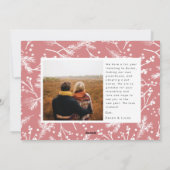 Laughing All the Way Script Christmas Photo Card シーズンカード (裏面)