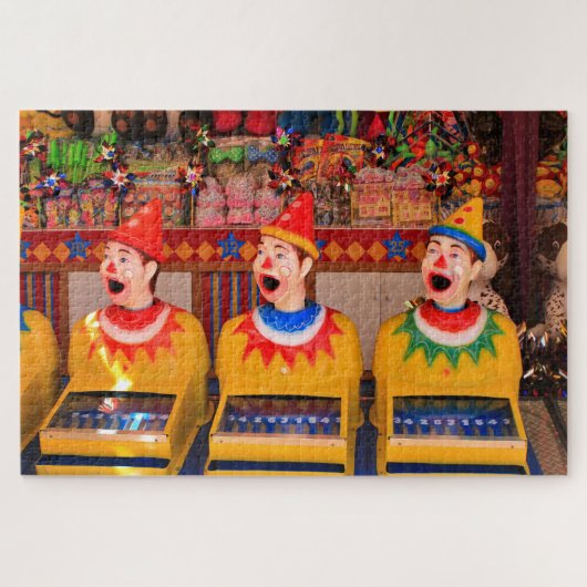 Laughing clowns sideshow alley game ジグソーパズル (横)