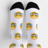 Laughing Crying Tears of Joy emoji ソックス (上部)