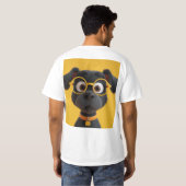 laughing dog tシャツ (裏面フル)