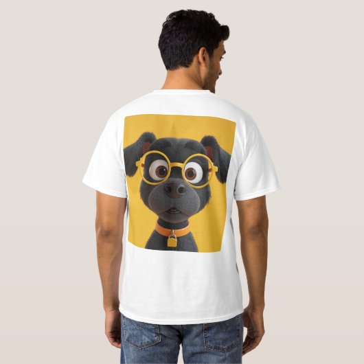 laughing dog tシャツ (裏面フル)