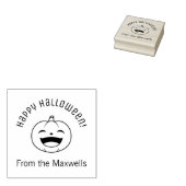 Laughing Halloween Pumpkin Arch Message ラバースタンプ (押印)