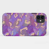 Laughing Hippos - purple Case-Mate iPhoneケース (裏面(横))