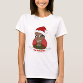 Laughing man Christmas cartoon Tシャツ (正面)