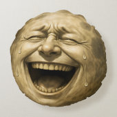 Laughing man in the moon, surreal fantasy throw pi ラウンドクッション (裏面)