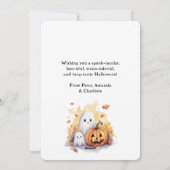 Laughing Pumpkins Ghosts Happy Halloween Card シーズンカード (裏面)