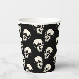 Laughing Skulls Pattern Halloween Paper cup 紙コップ