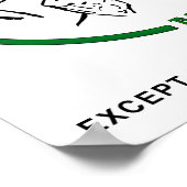 Laughter the Diarrhea Medicine Funny Poster ポスター (角)