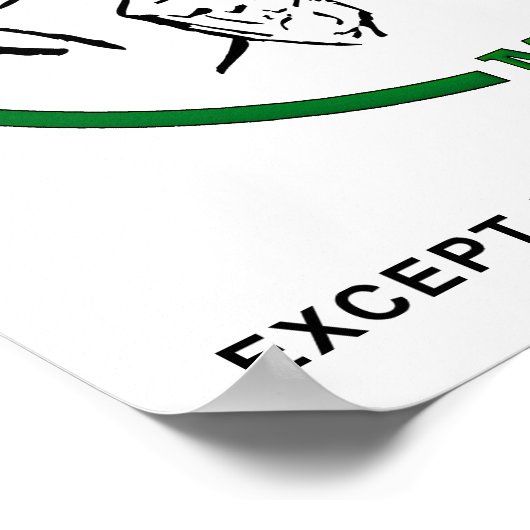 Laughter the Diarrhea Medicine Funny Poster ポスター (角)