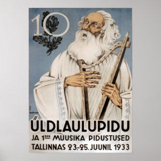 Laulupidu, Vanamuine Poster 1933 ポスター