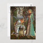 Launcelotおよび女王Guinevere ポストカード (正面/裏面)