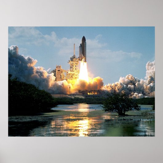 Launch of Space Shuttle Atlantis (STS-110) ポスター (正面)