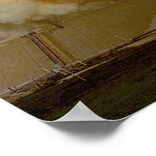 Launch of Space Shuttle Challenger (STS-7) ポスター (角)