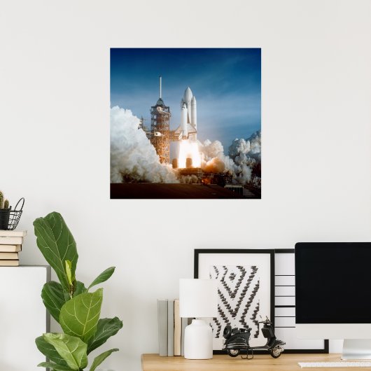 Launch of Space Shuttle Columbia (STS-1) ポスター (ホームオフィス)