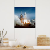 Launch of Space Shuttle Columbia (STS-1) ポスター (キッチン)