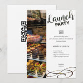 Launch Party Invitation Template 招待状 (正面/裏面)