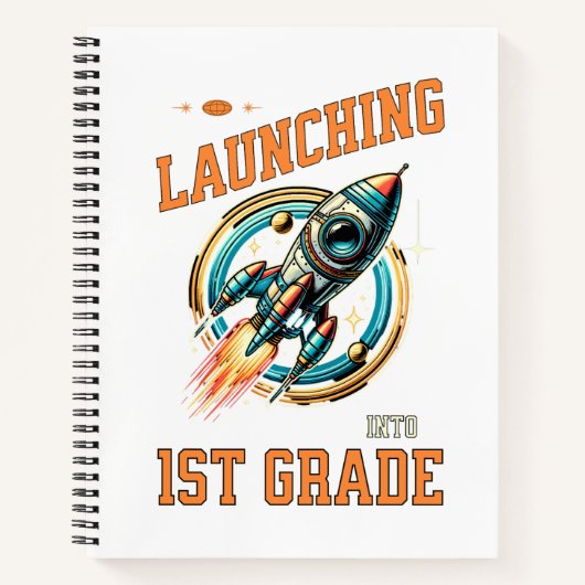 Launching into 1st Grade -Back to School ノートブック (正面)