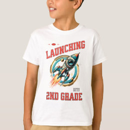 Launching into 2nd Grade -Back to School  Tシャツ