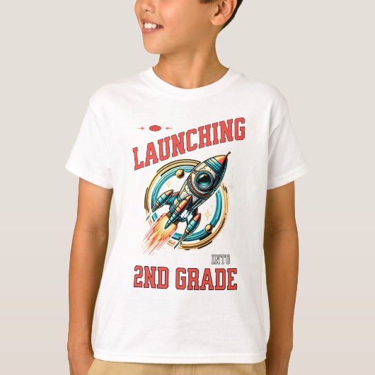 Launching into 2nd Grade -Back to School  Tシャツ (正面)