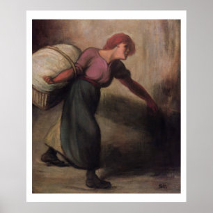 Laundress 1894年(キャンバスの油) ポスター