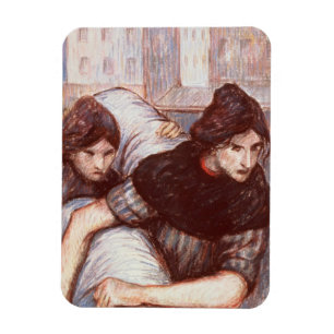 Laundresses 1898年(キャンバスでパステル調) マグネット