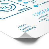 Laundromat Tumble Dryer Instructions Sign Poster ポスター (角)