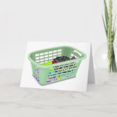 Laundry Basket Greeting Cards カード (正面)