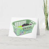 Laundry Basket Greeting Cards カード