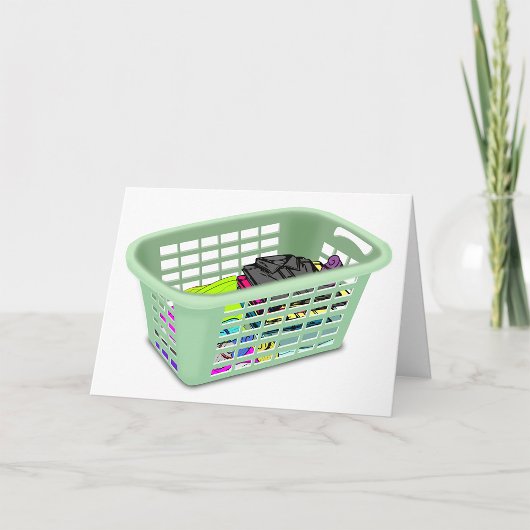 Laundry Basket Greeting Cards カード