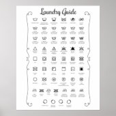 Laundry guide ポスター (正面)