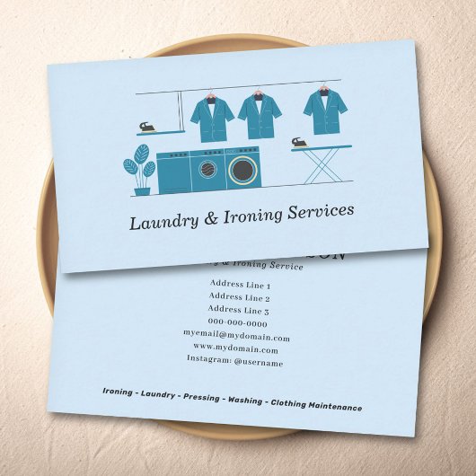 Laundry & Ironing Services 名刺