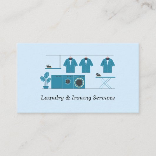 Laundry & Ironing Services 名刺 (正面)